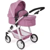 BAYER CHIC 2000 Kombi-Puppenwagen NELE Jeans Pink 5