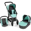 BAYER CHIC 2000 Kombipuppenwagen Fides 3 In 1 Melange Mint 5