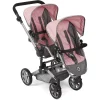 BAYER CHIC 2000 Puppenwagen Linus Duo, Melange Grau/rosa 5