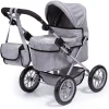 Bayer Design Puppenwagen Trendy Grau, Mit Krone 5